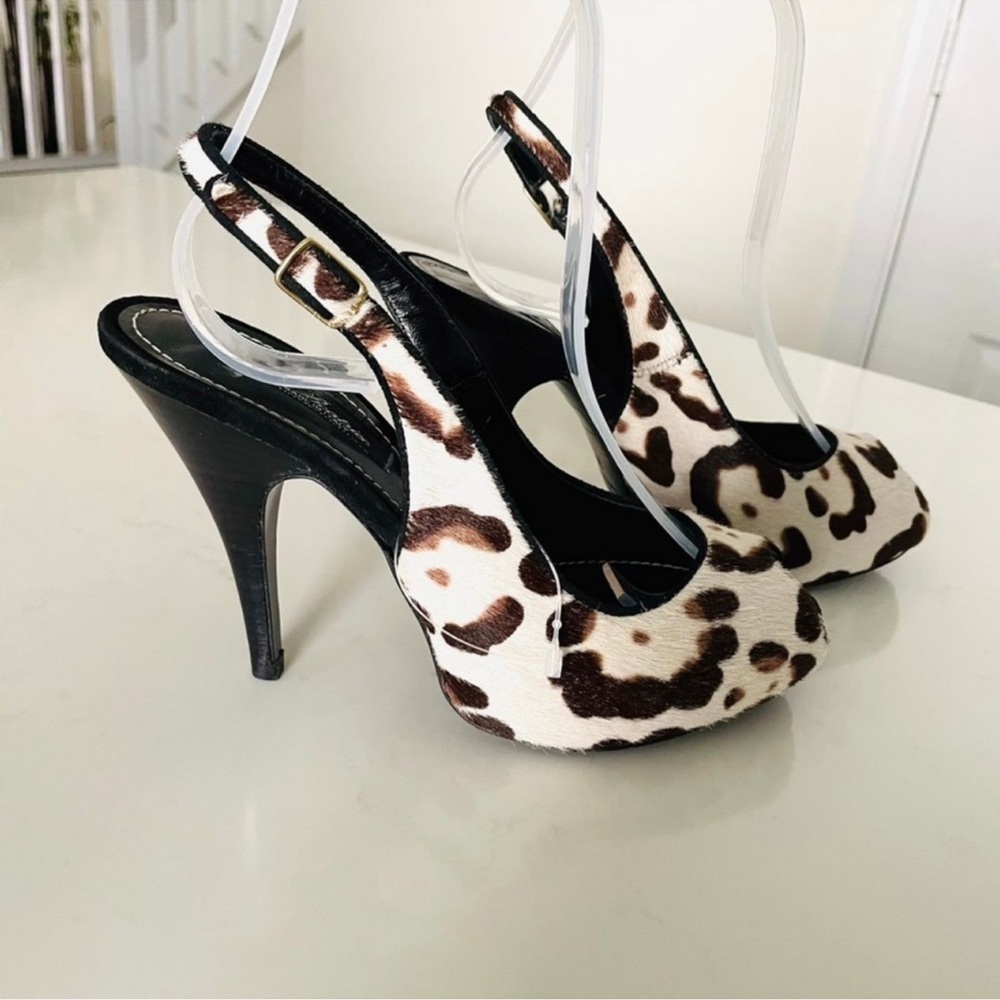 Di Beatrice leather ponyhair heels 36